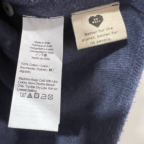 Madewell Women's Cotton Button Down Slate Blue Size‎ Medium - Picture 5 of 8